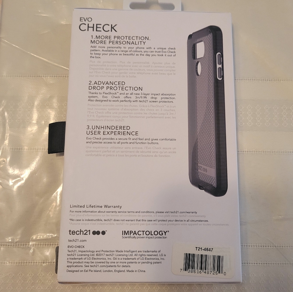 TECH 21 Evo Check Phone Case Black Brand New - Picture 2 of 7